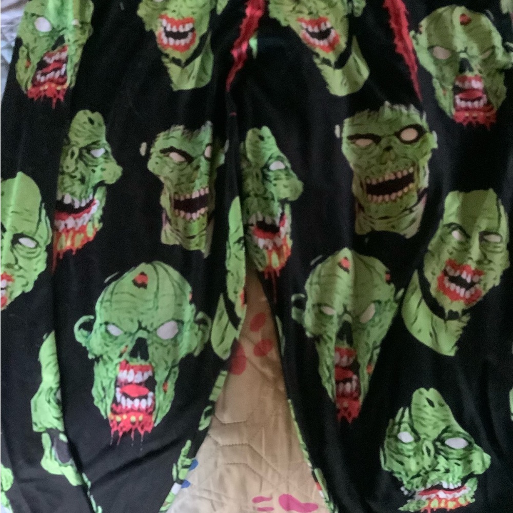 4x green monster leggings